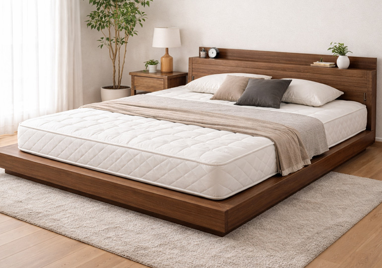 ウッドのベッドフレーム